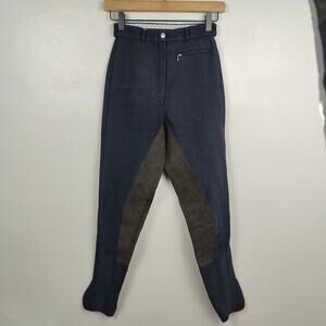 Pikeur Riding Pants Womens 26L‎ Navy Blue Skinny Equestrian Britches Horses